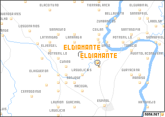 map of El Diamante