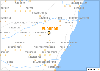 map of El Dondo