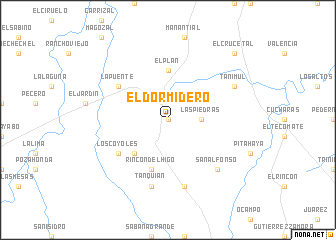 map of El Dormidero