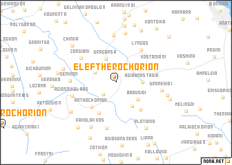 map of Eleftherochórion