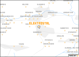 map of Elektrostal\