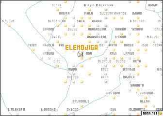 map of Elemo Jiga