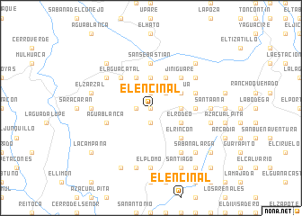 map of El Encinal