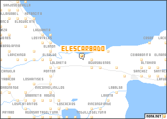 map of El Escarbado