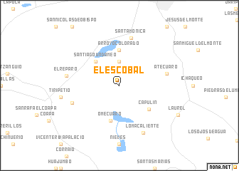 map of El Escobal