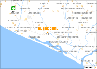 map of El Escobal