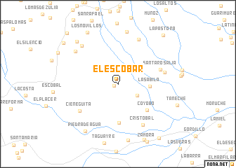 map of El Escobar