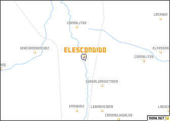 map of El Escondido