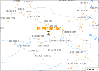 map of El Escondido