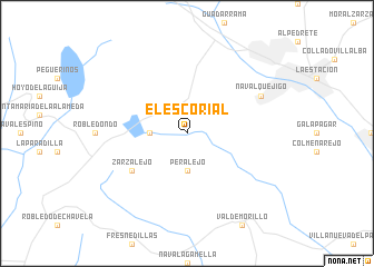 map of El Escorial