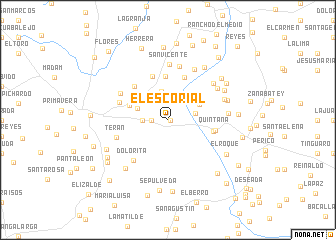 map of El Escorial