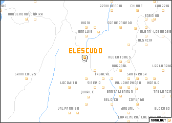 map of El Escudo