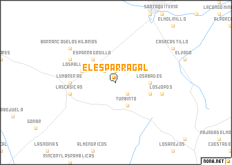 map of El Esparragal