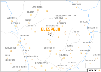 map of El Espejo
