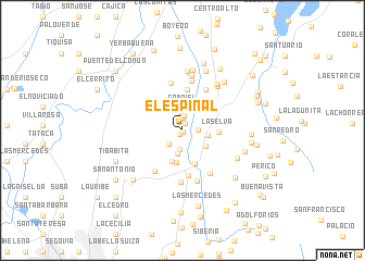 map of El Espinal