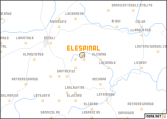 map of El Espinal