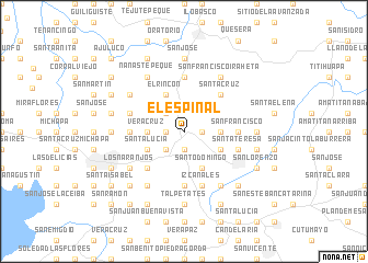 map of El Espinal