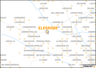 map of El Espinar