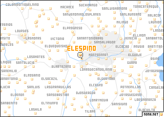 map of El Espino