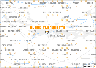 map of Éleu-dit-Leauwette