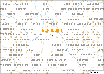 map of El Faldar