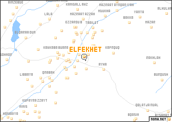 map of El Fekhet