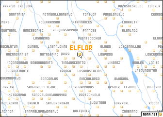 map of El Flor
