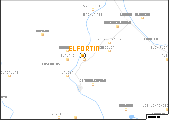 map of El Fortín