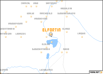 map of El Fortín