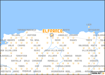 map of El Franco
