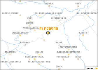 map of El Frasno