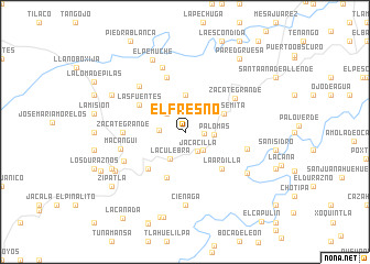 map of El Fresno