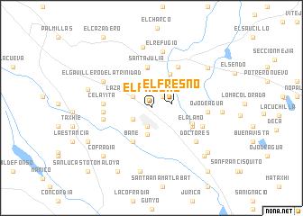 map of El Fresno