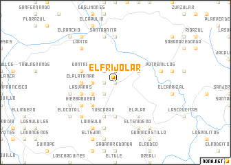 map of El Frijolar