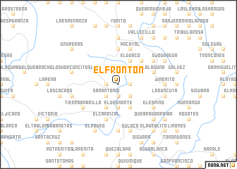 map of El Frontón