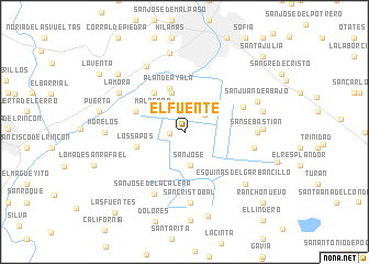 map of El Fuente
