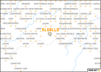 map of El Gallo