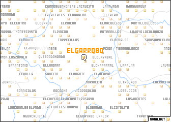 map of El Garrobo