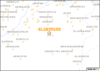 map of El Garruño