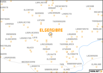 map of El Gengibre