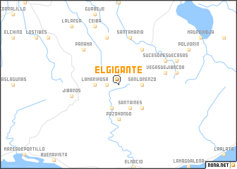 map of El Gigante