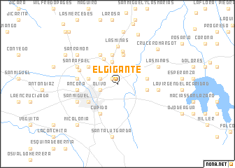 map of El Gigante