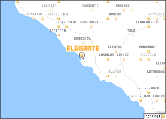 map of El Gigante