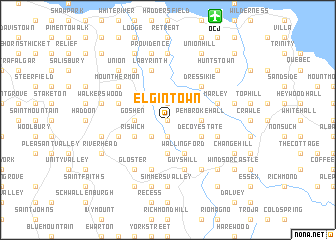 map of Elgin Town