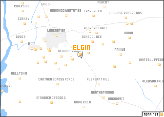 map of Elgin