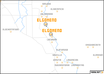 map of El Gomeño