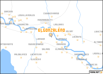 map of El Gonzaleño