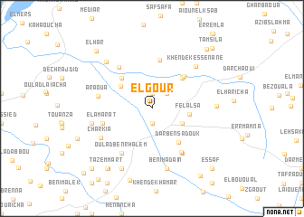 map of El Gour