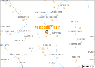 map of El Granadillo