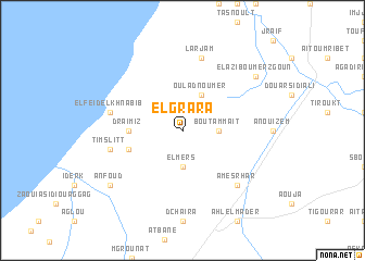 map of El Grara